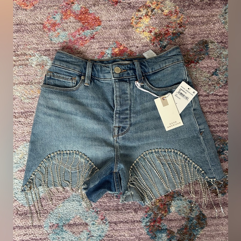 Good American Bombshell Jean Shorts